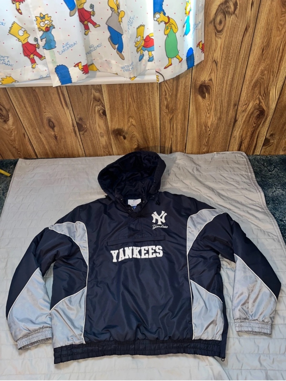Vintage New York Yankees Pullover Jacket Large CANT FIND IT